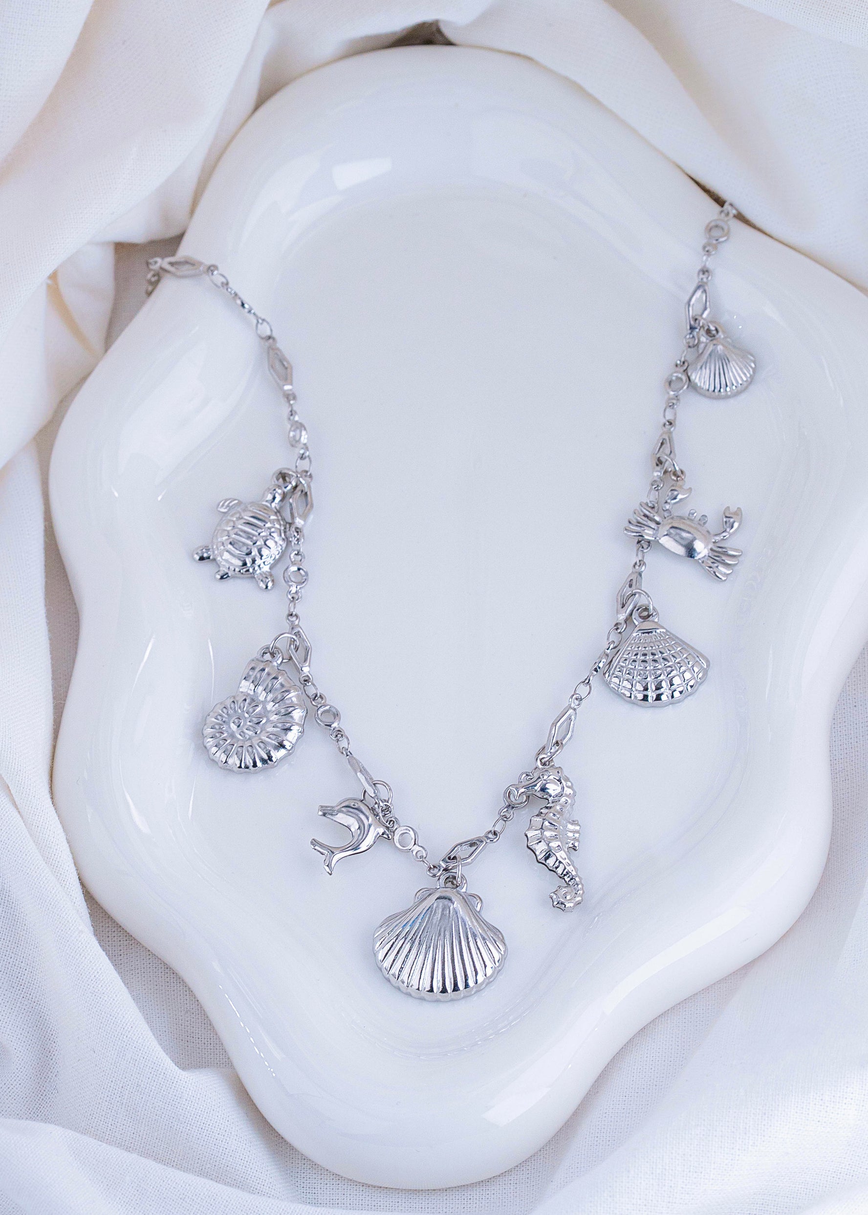Collar Susurro Marino Plateado