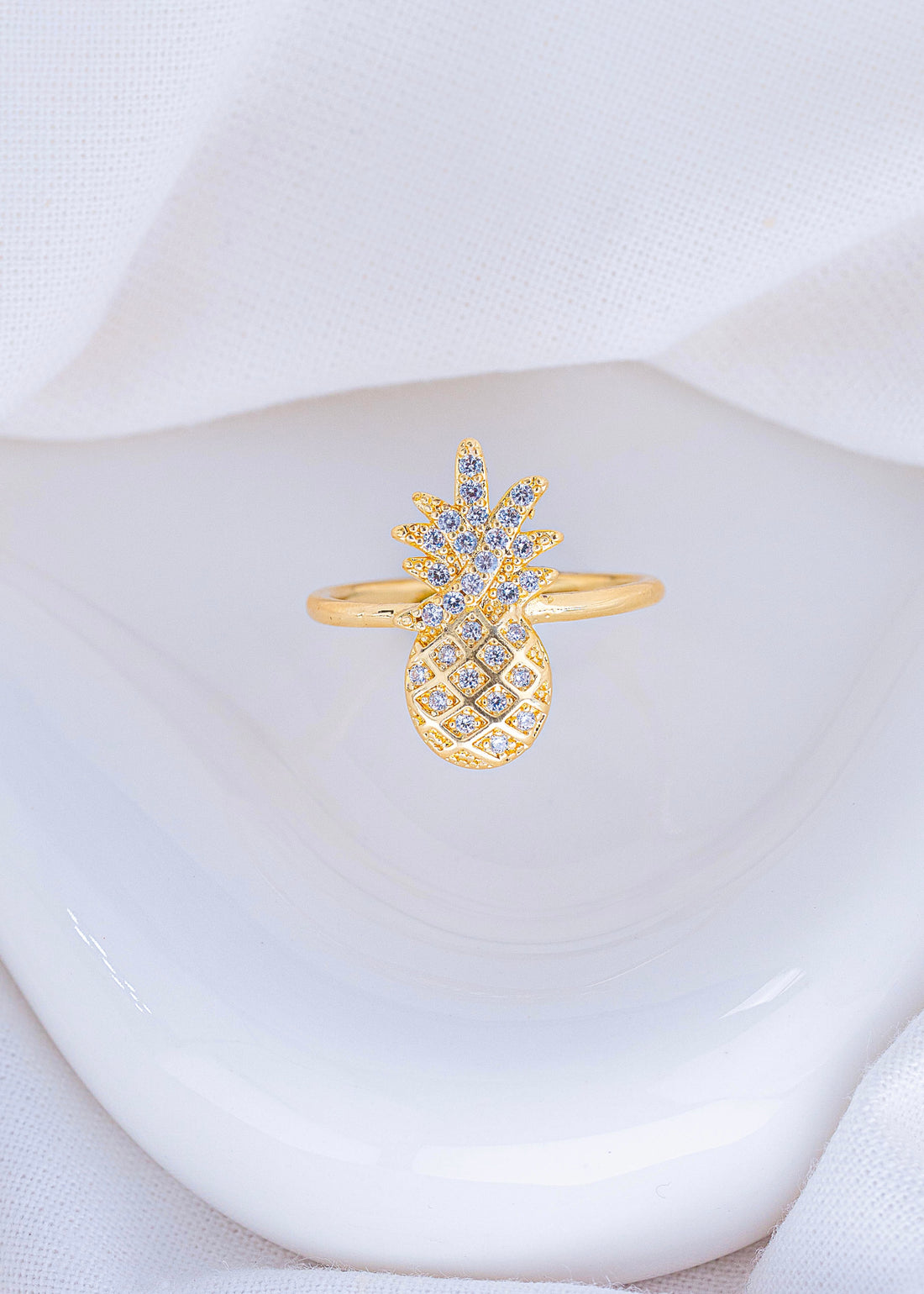 Anillo Piña Dorado
