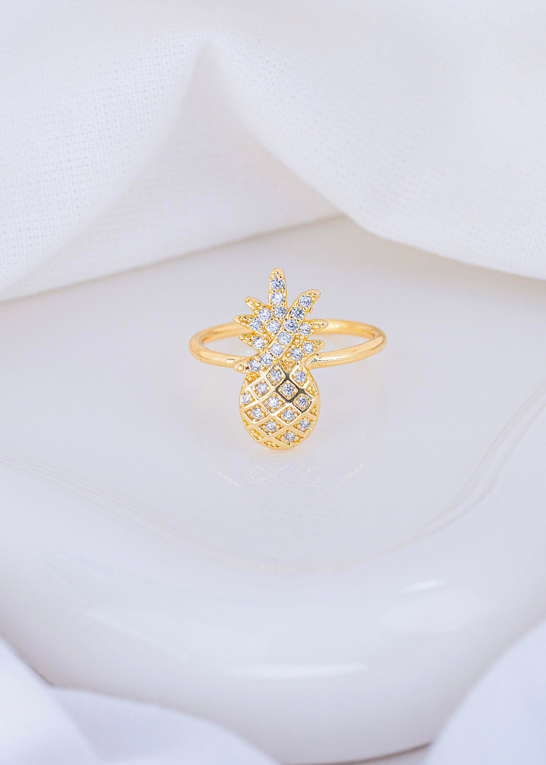 Anillo Piña Dorado