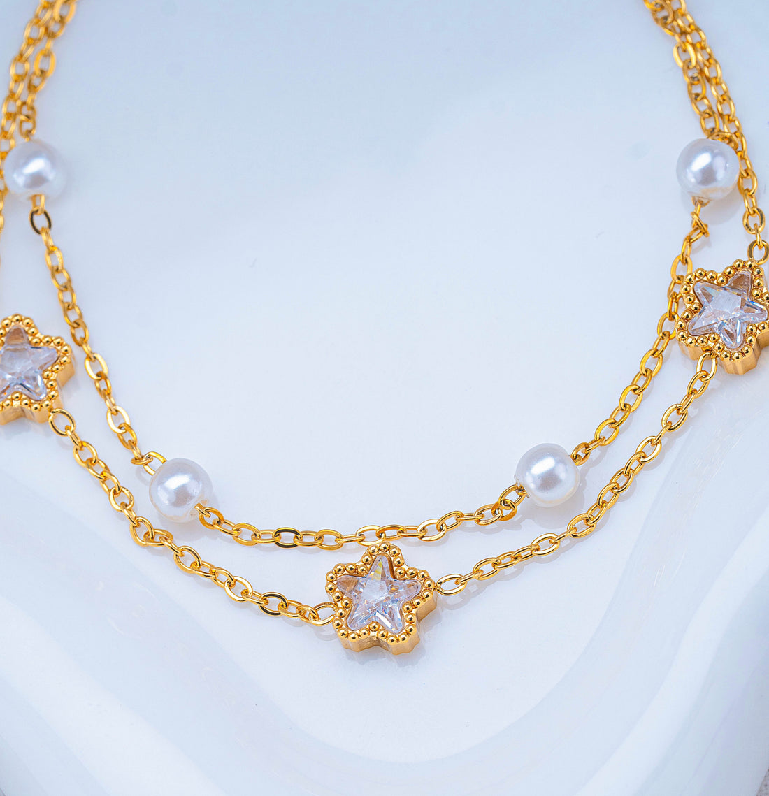 Tobillera Estrellas Dorada