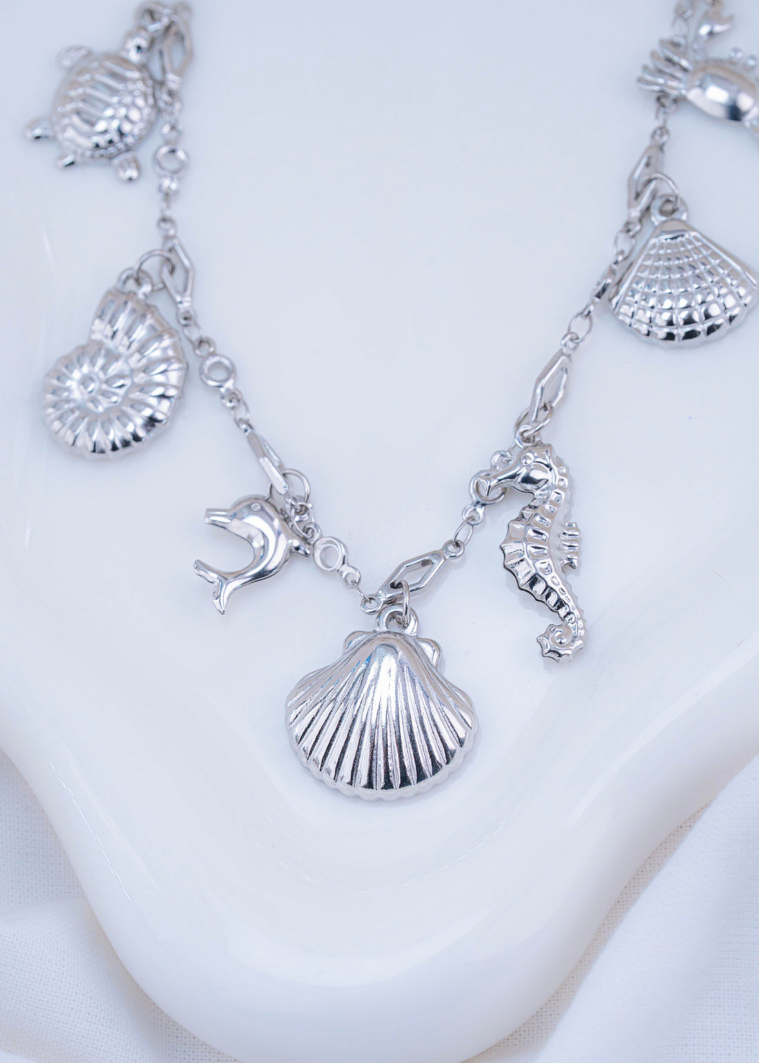 Collar Susurro Marino Plateado
