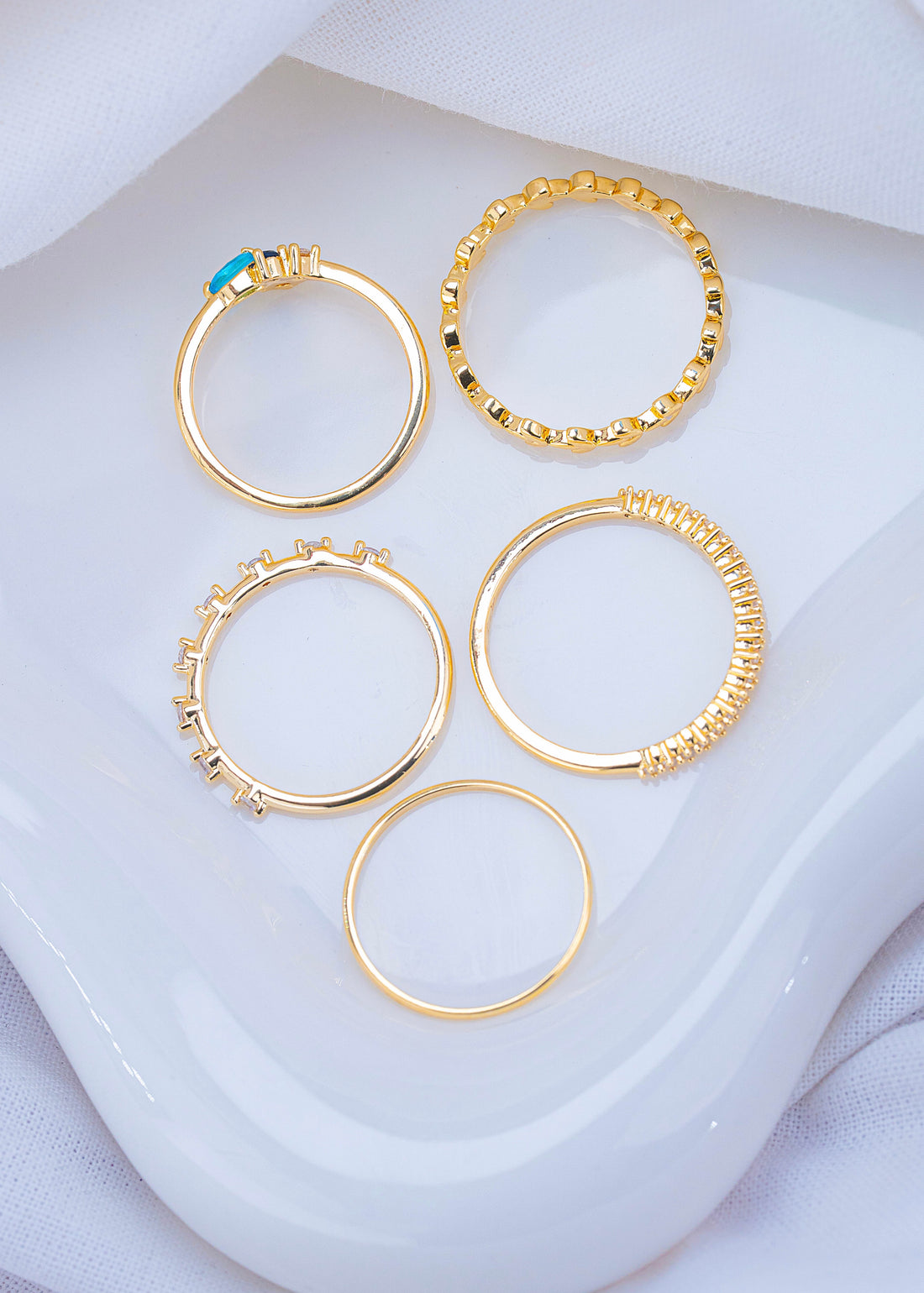 Set X 5 Anillos Aria