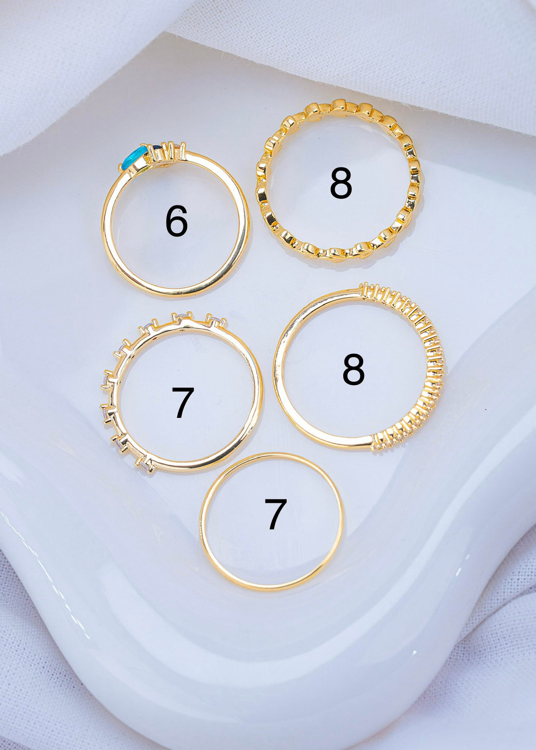 Set X 5 Anillos Aria