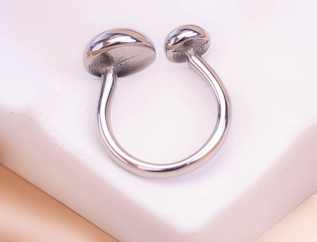 Anillo Dualia Plateado Ref: A1541