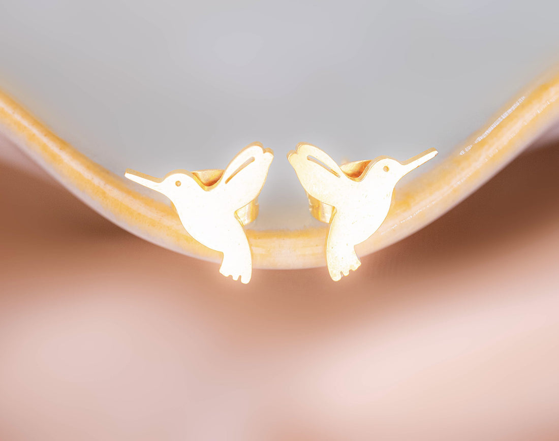 Topitos Colibríes Dorados Ref: L1074