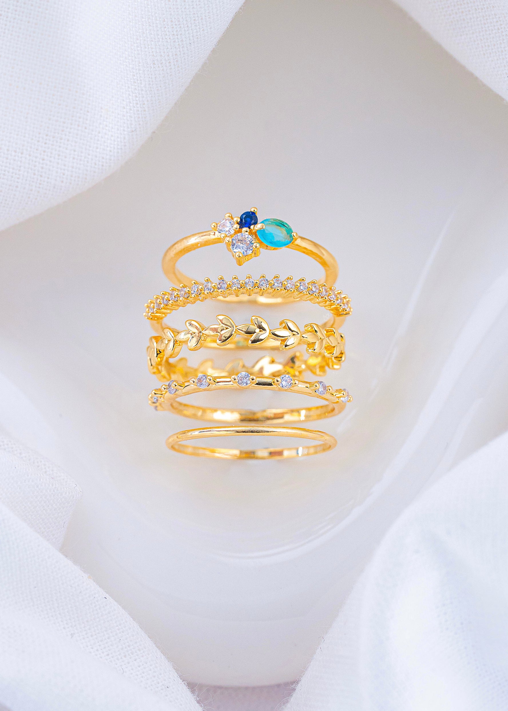 Set X 5 Anillos Aria