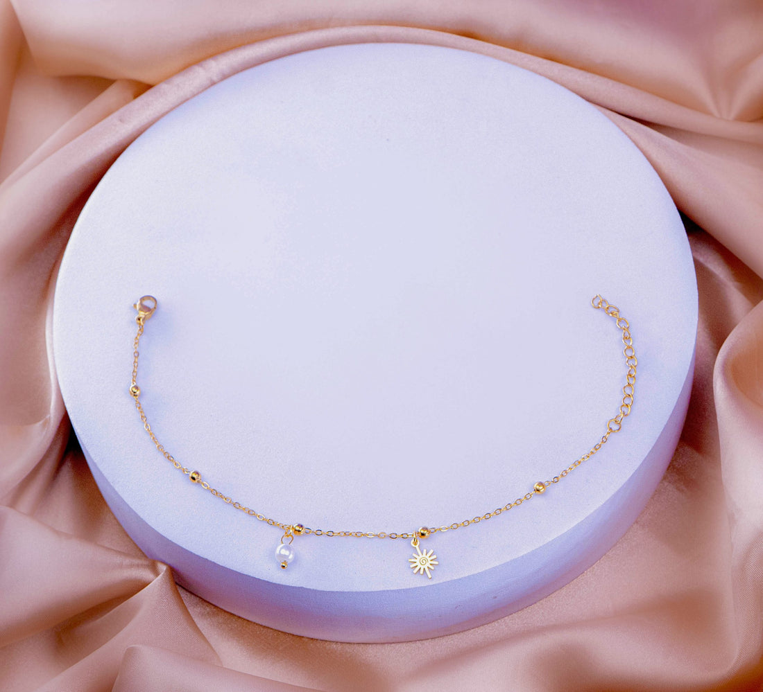 Tobillera Sol Perla Ref: M296