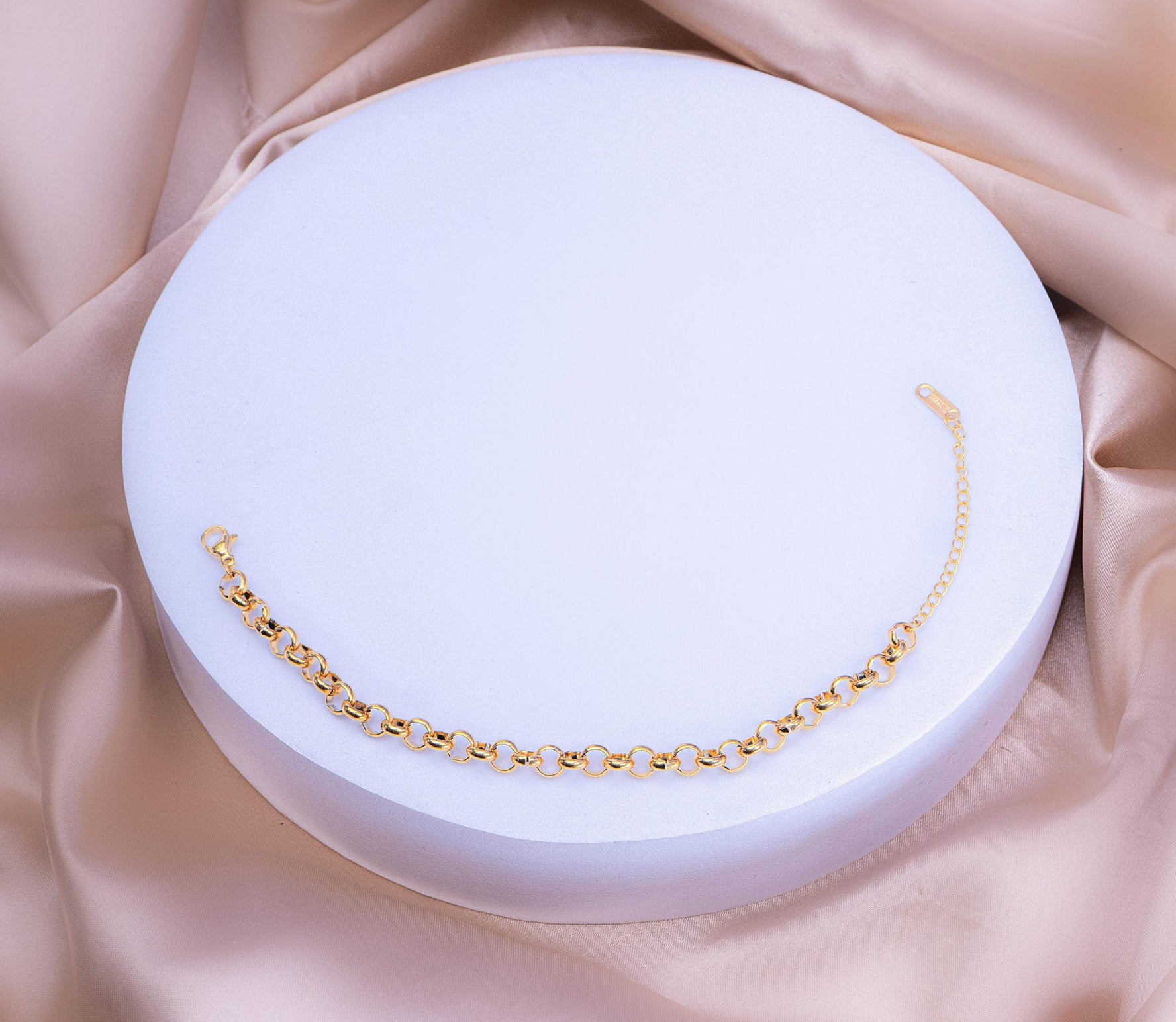 Pulsera Argollas Dorada Ref: I452