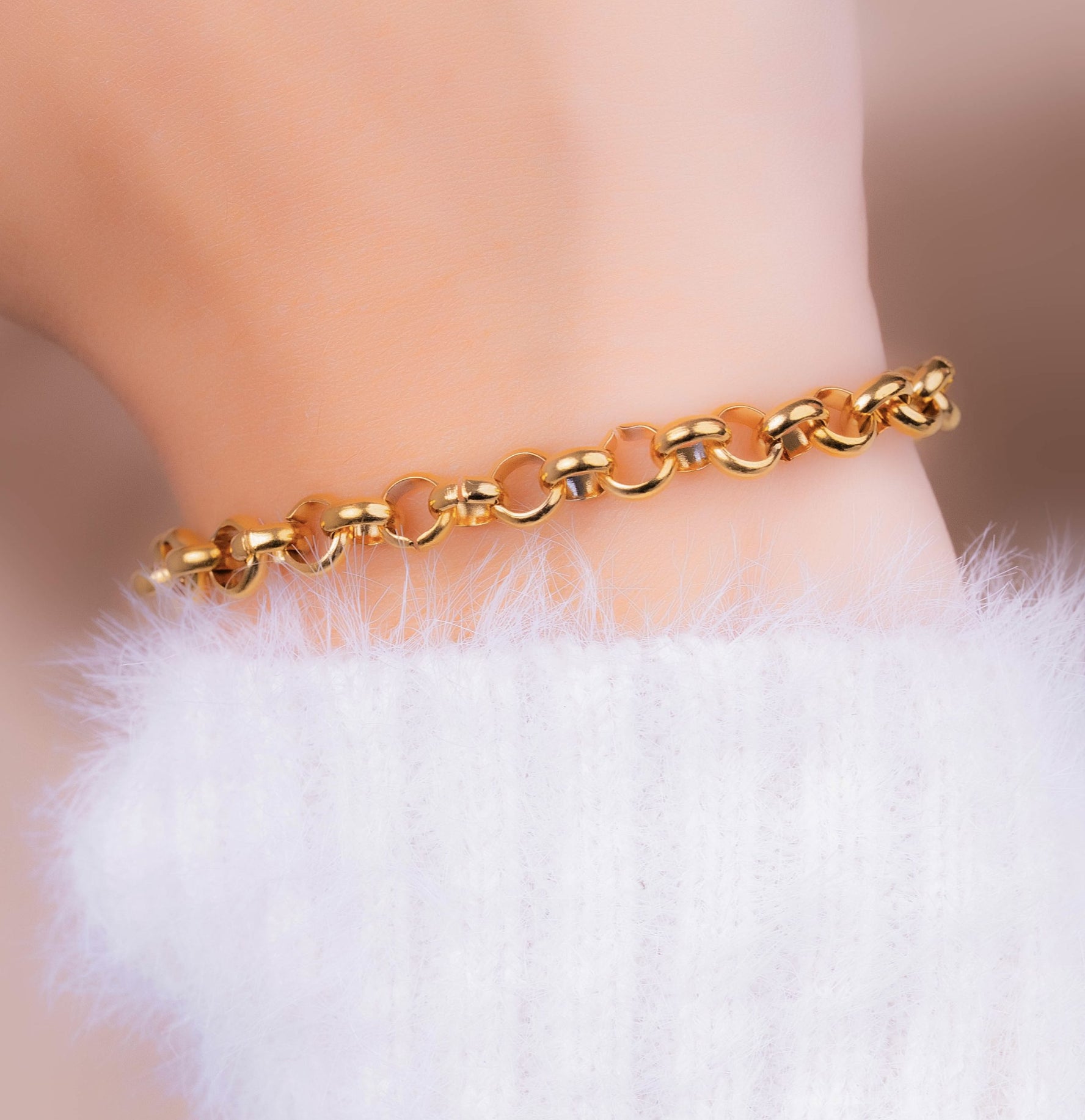 Pulsera Argollas Dorada Ref: I452