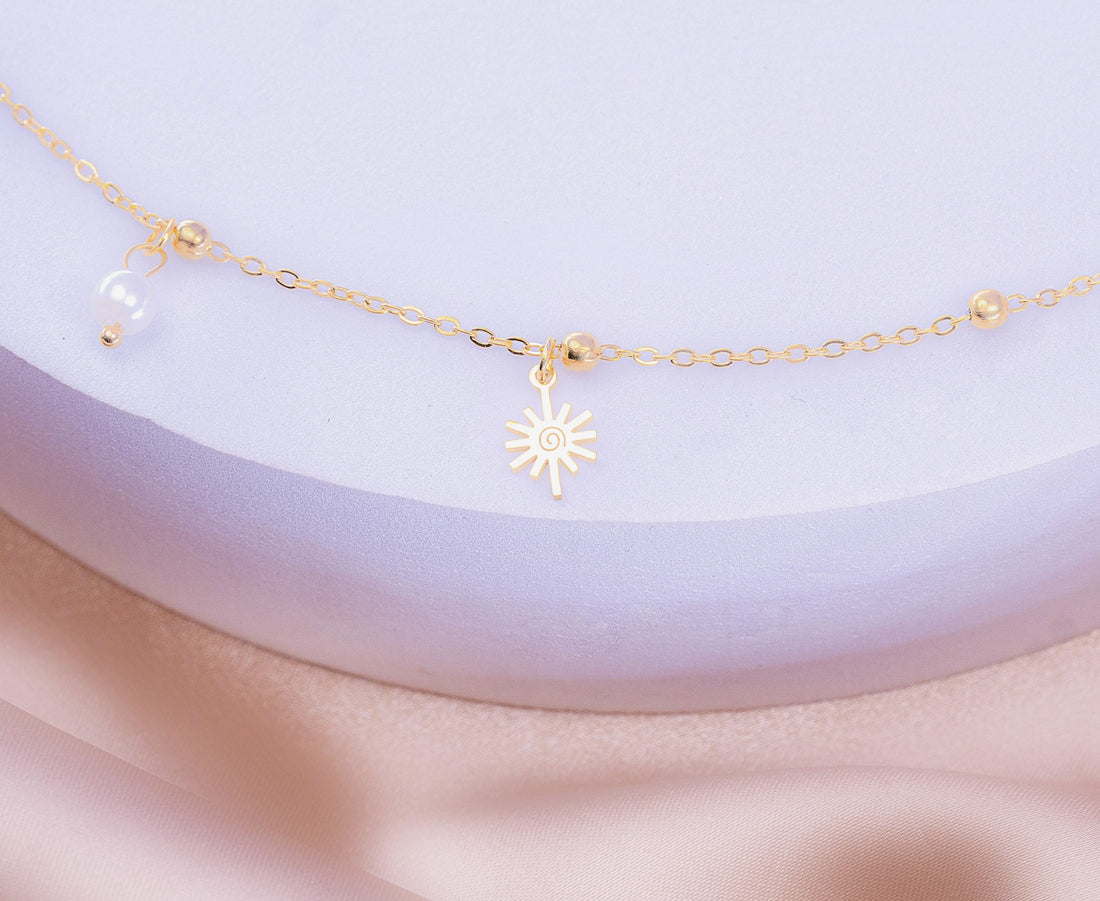 Tobillera Sol Perla Ref: M296