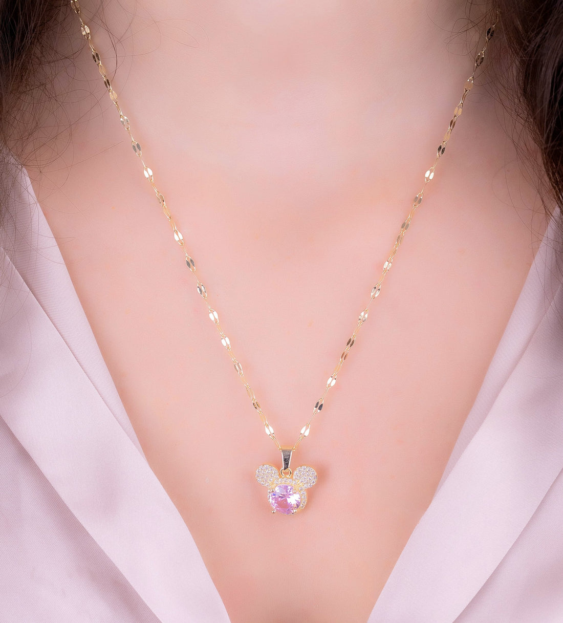 Cadena Mickey Rosa Ref: C664