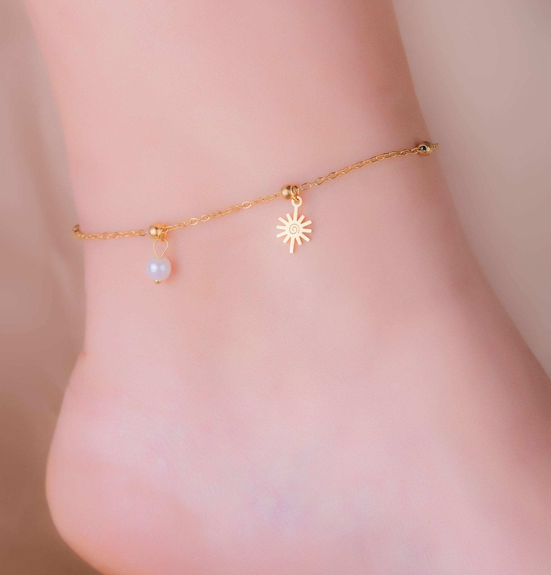 Tobillera Sol Perla Ref: M296