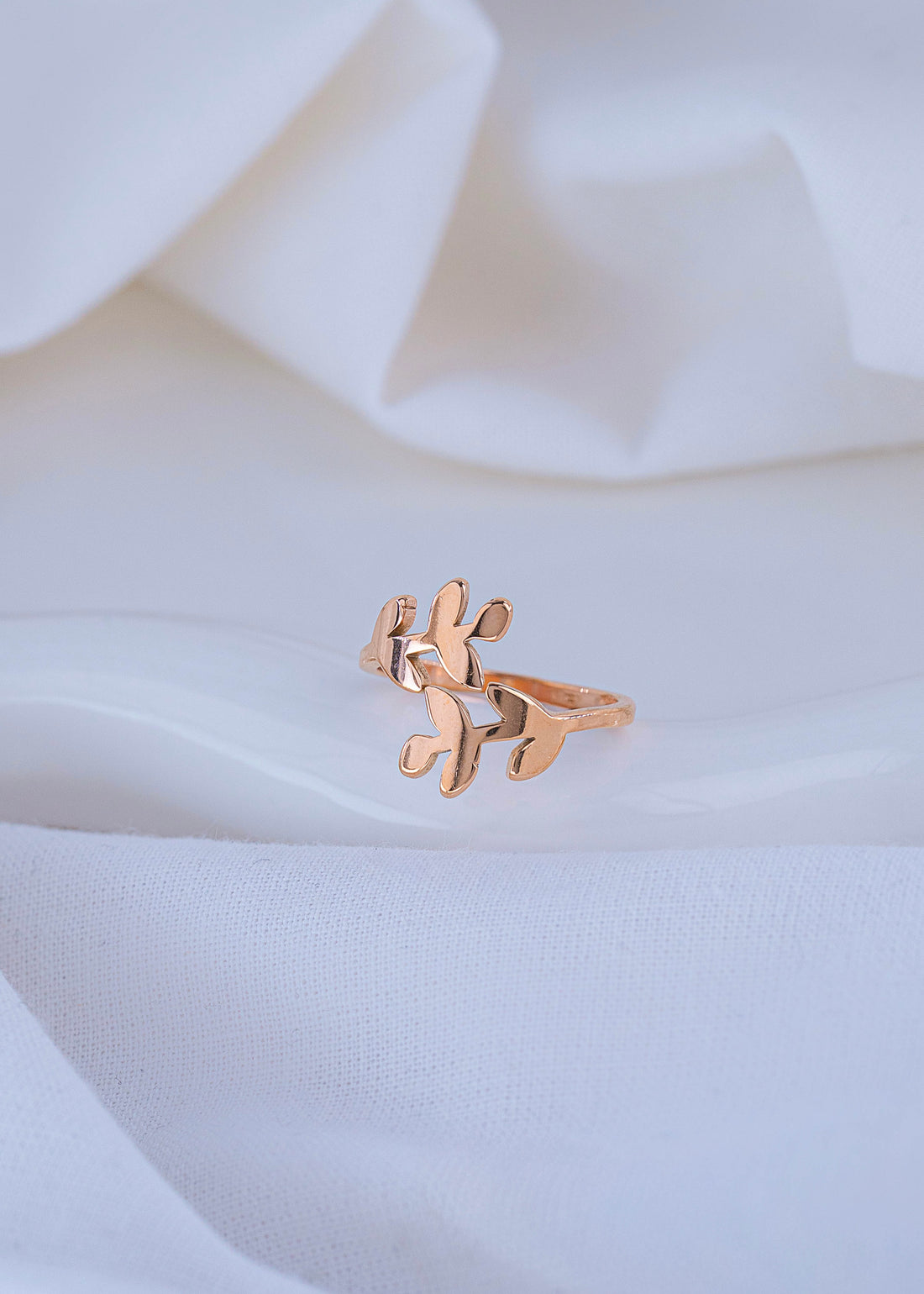Anillo Espigas Oro Rosa