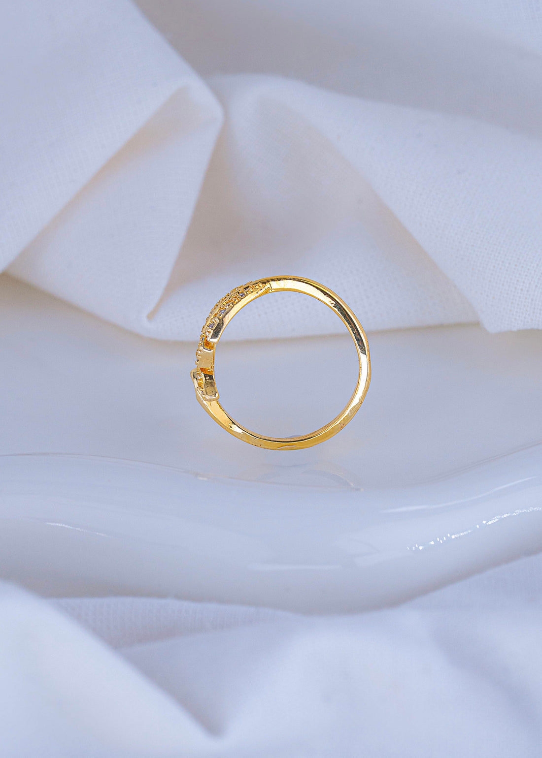 Anillo Hoja Dorado