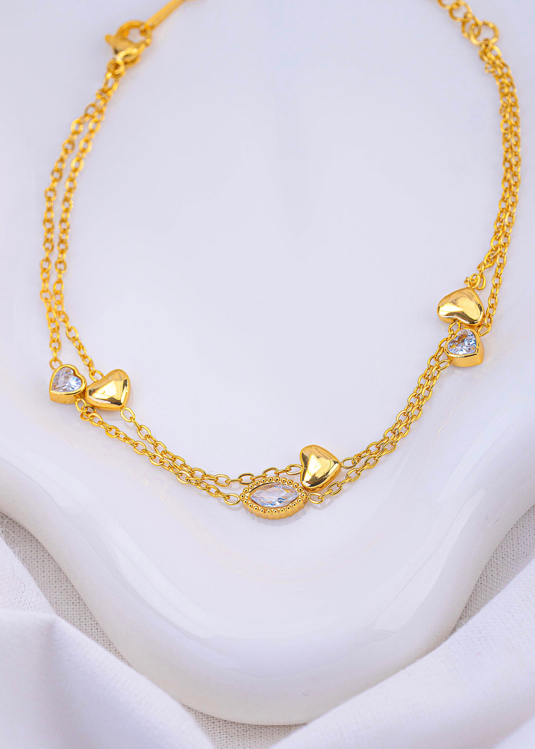 Tobillera Corazones Circones
