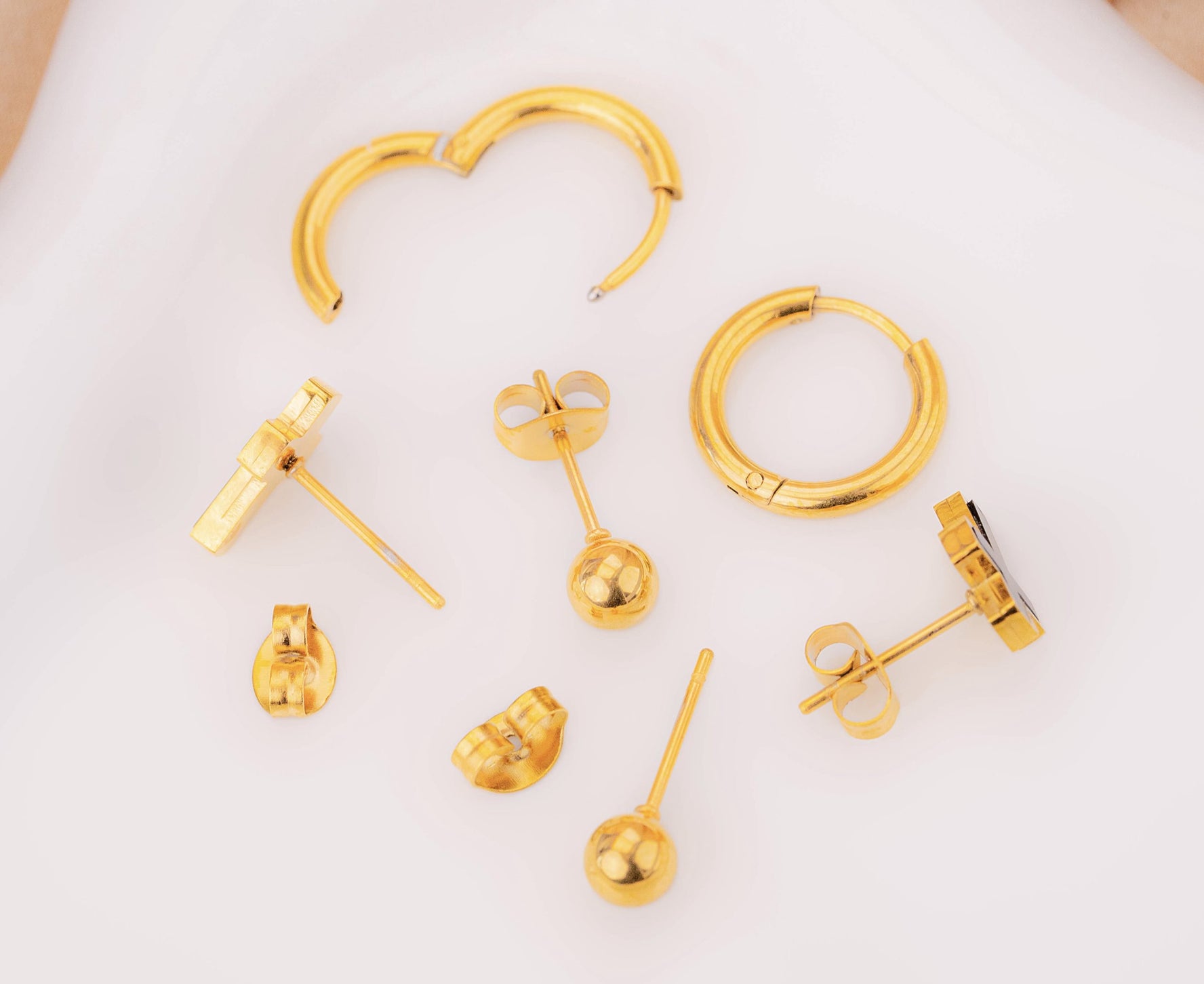 Set Aretes Cruces Candongas Ref:K511