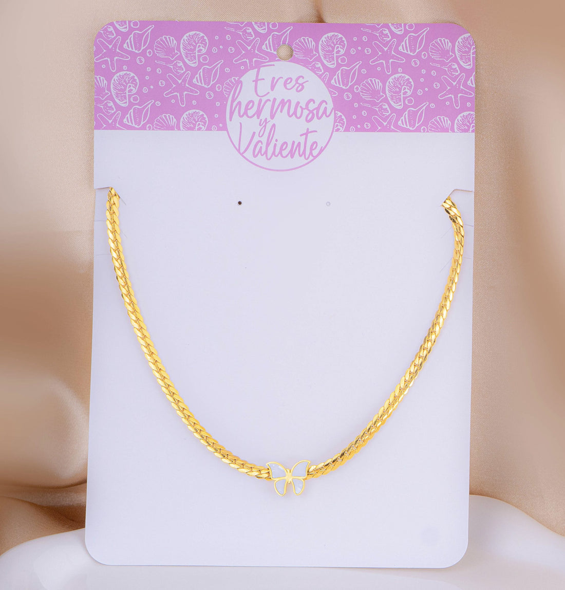 Collar Mariposa Dorado Ref:D563