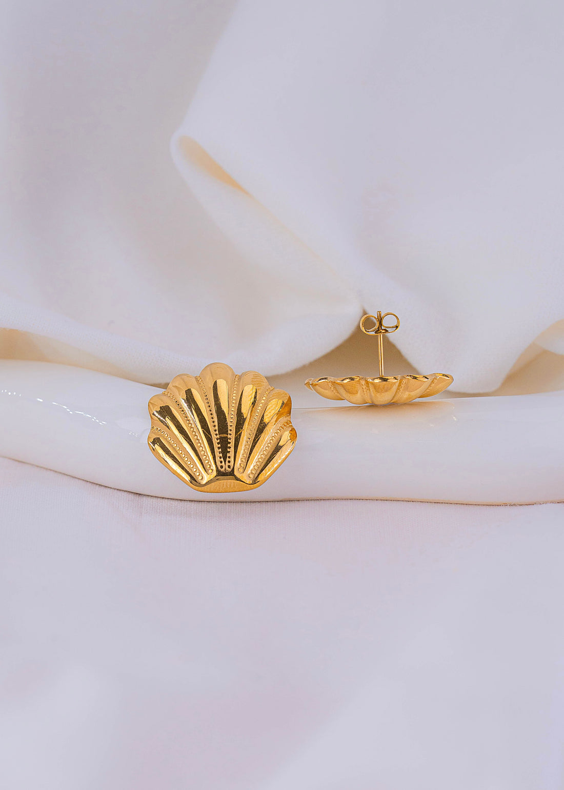 Aretes Conchas Dorados