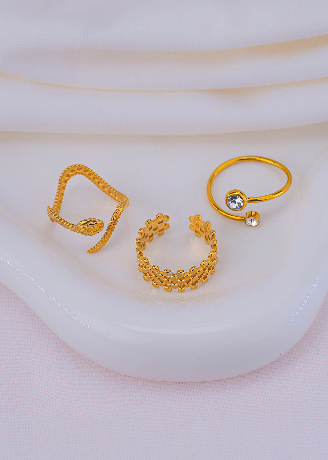 Set X 3 Anillos Ophira