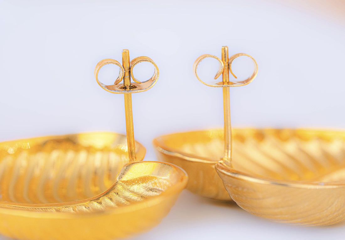 Aretes Latido Dorados Ref: B2324