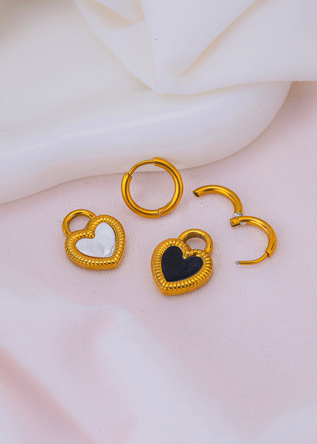 Aretes Corazones Multiusos