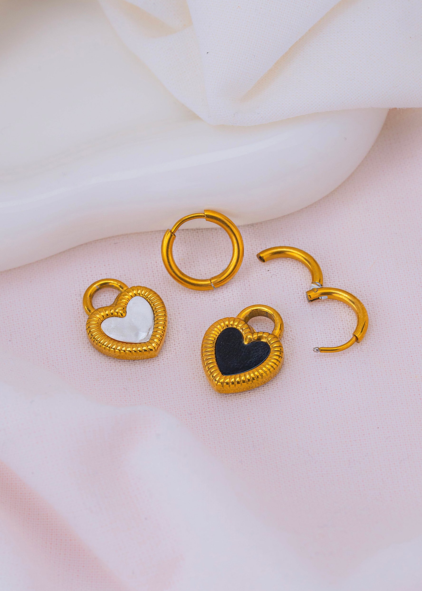 Aretes Corazones Multiusos