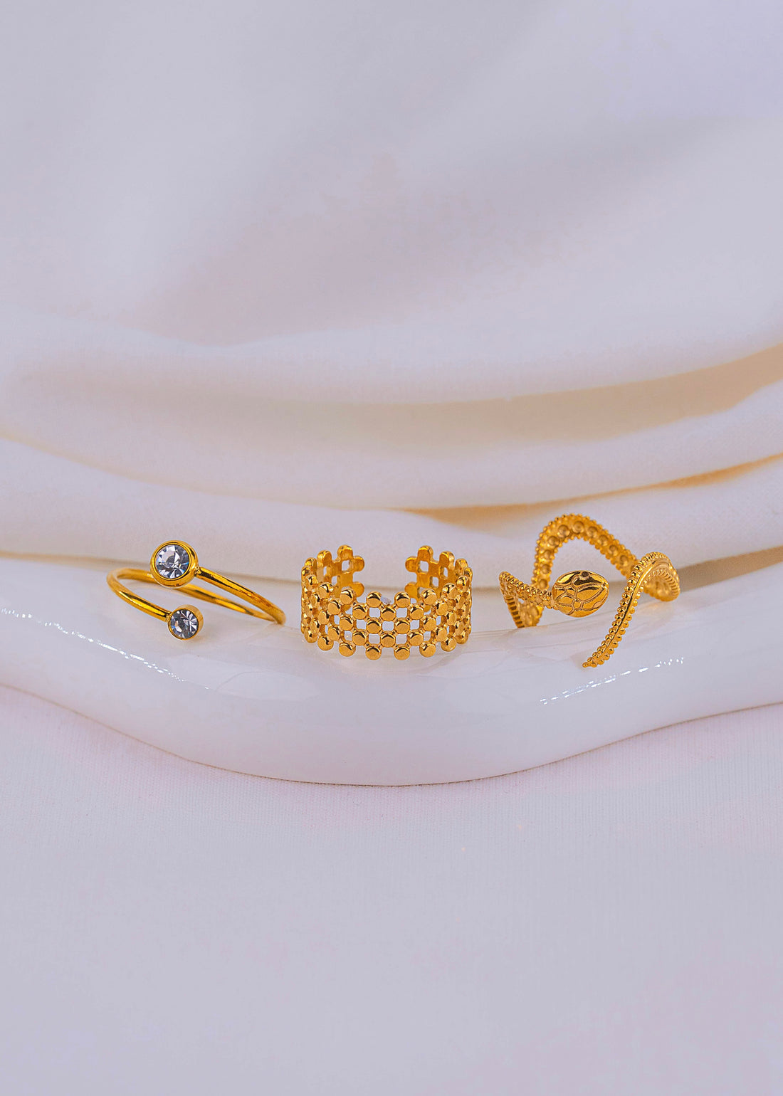 Set X 3 Anillos Ophira