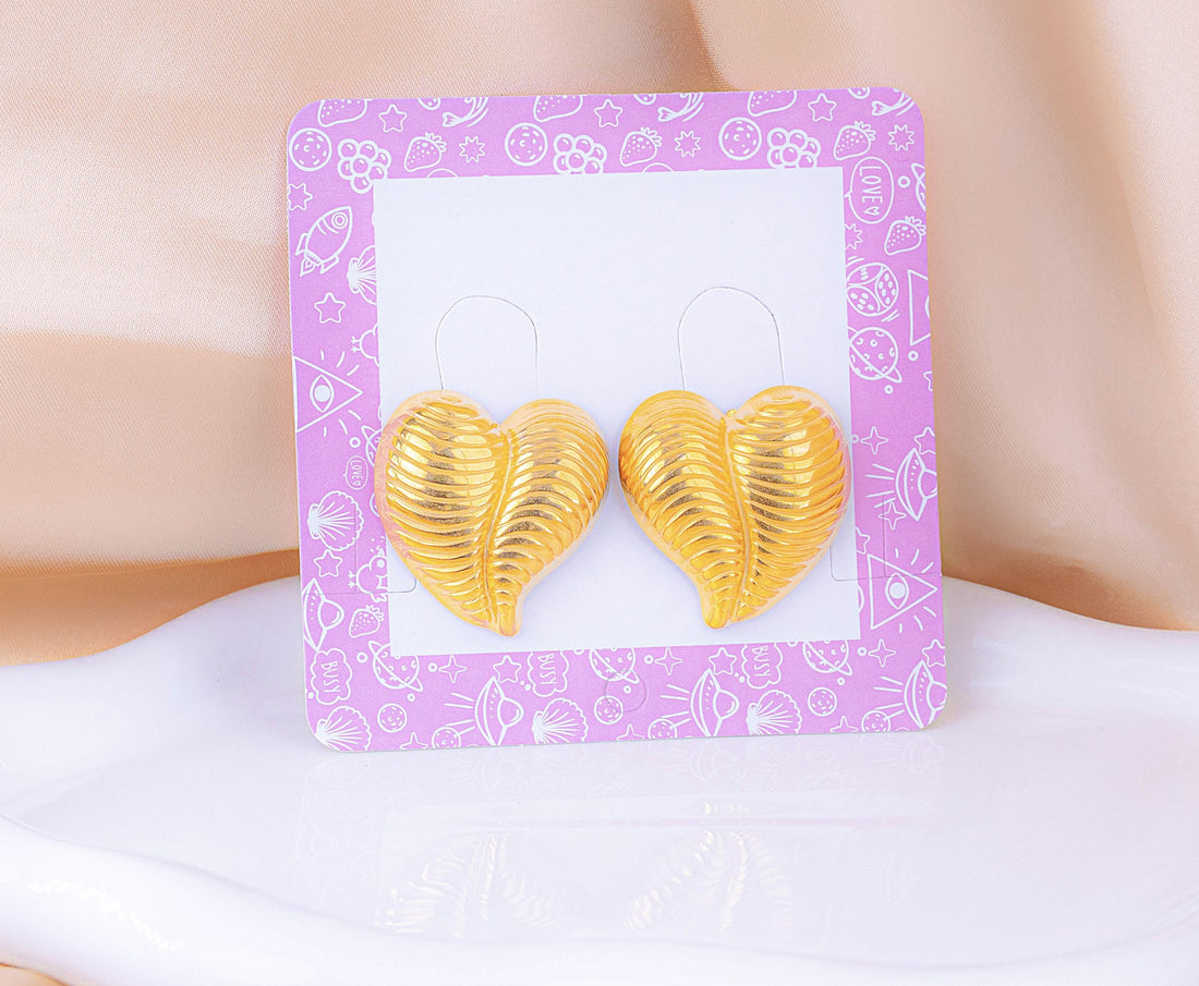 Aretes Latido Dorados Ref: B2324