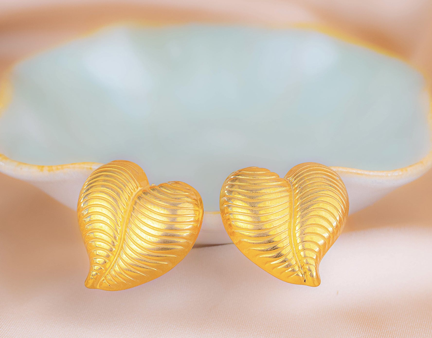 Aretes Latido Dorados Ref: B2324