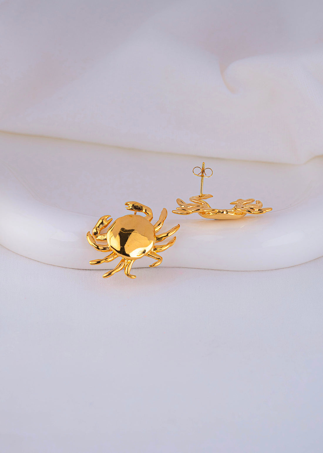 Aretes Cangrejos Dorados