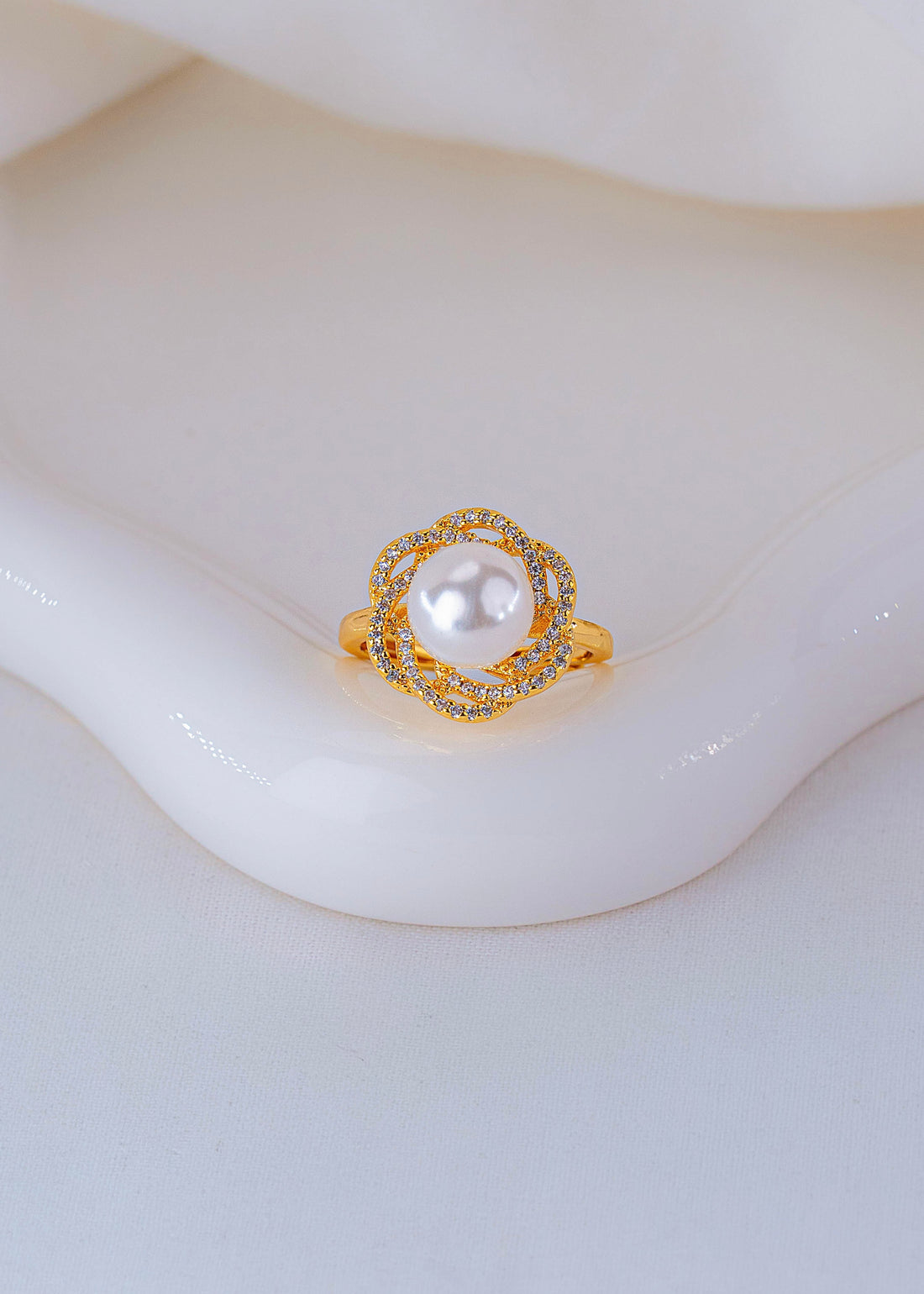 Anillo Rosa Perlada