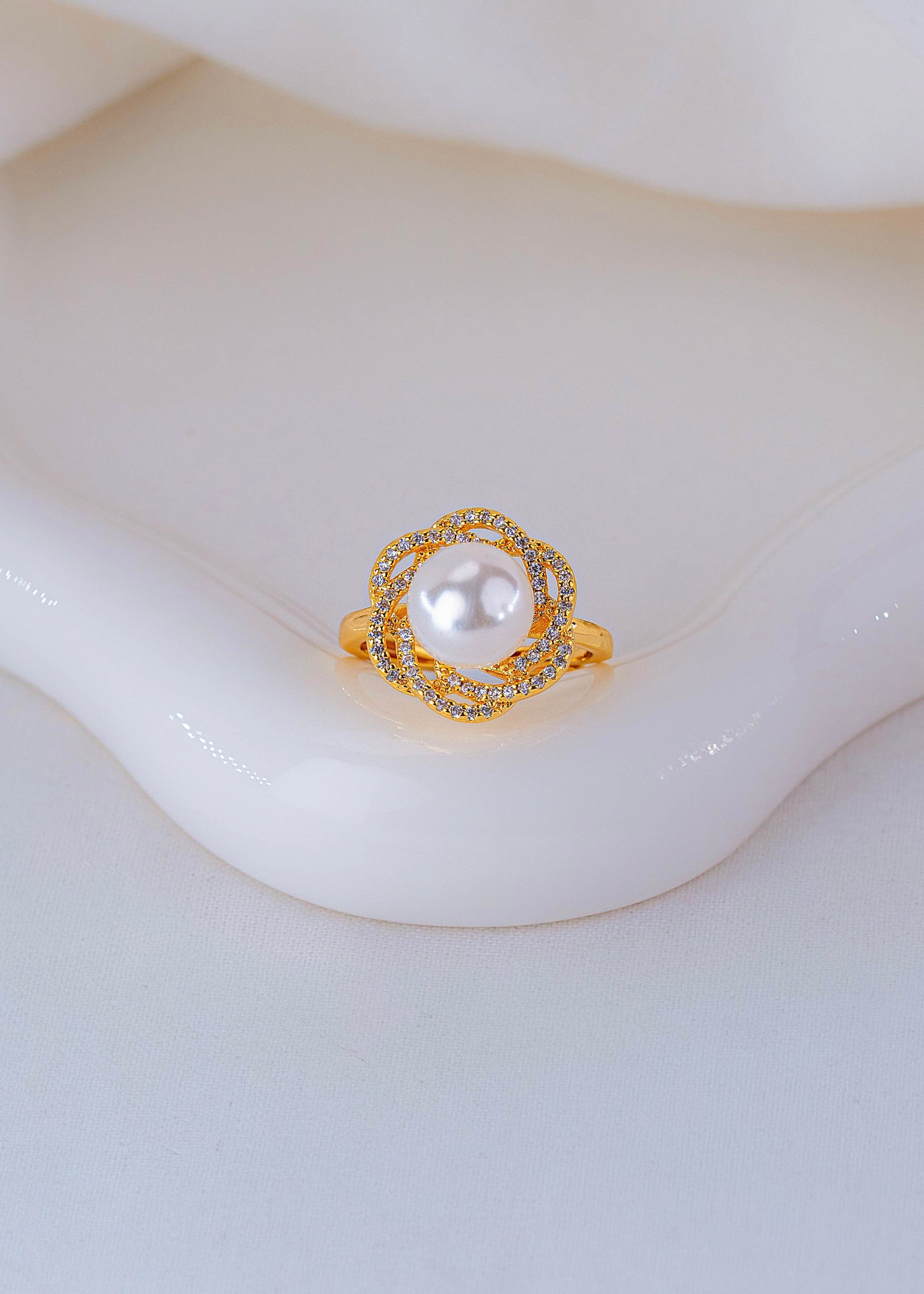 Anillo Rosa Perlada