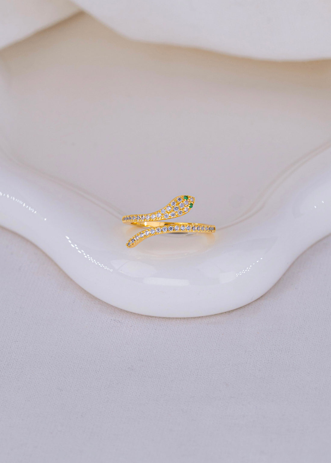 Anillo Serpiente Dorado