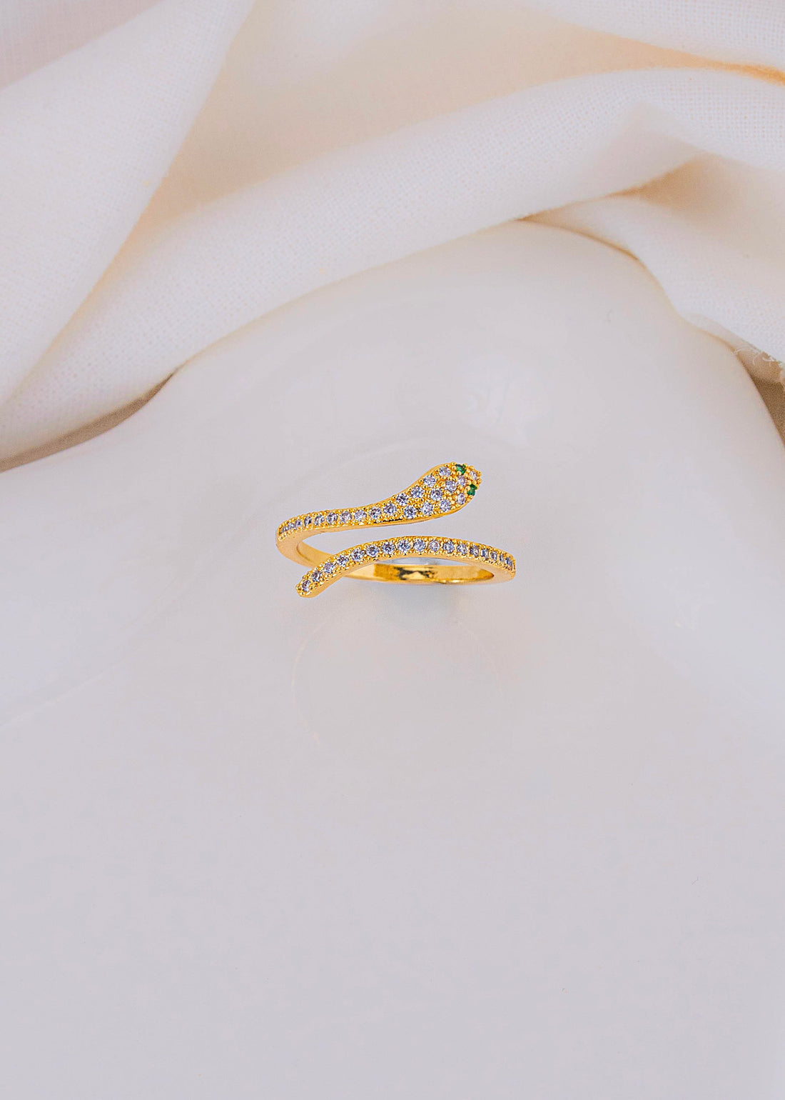 Anillo Serpiente Dorado