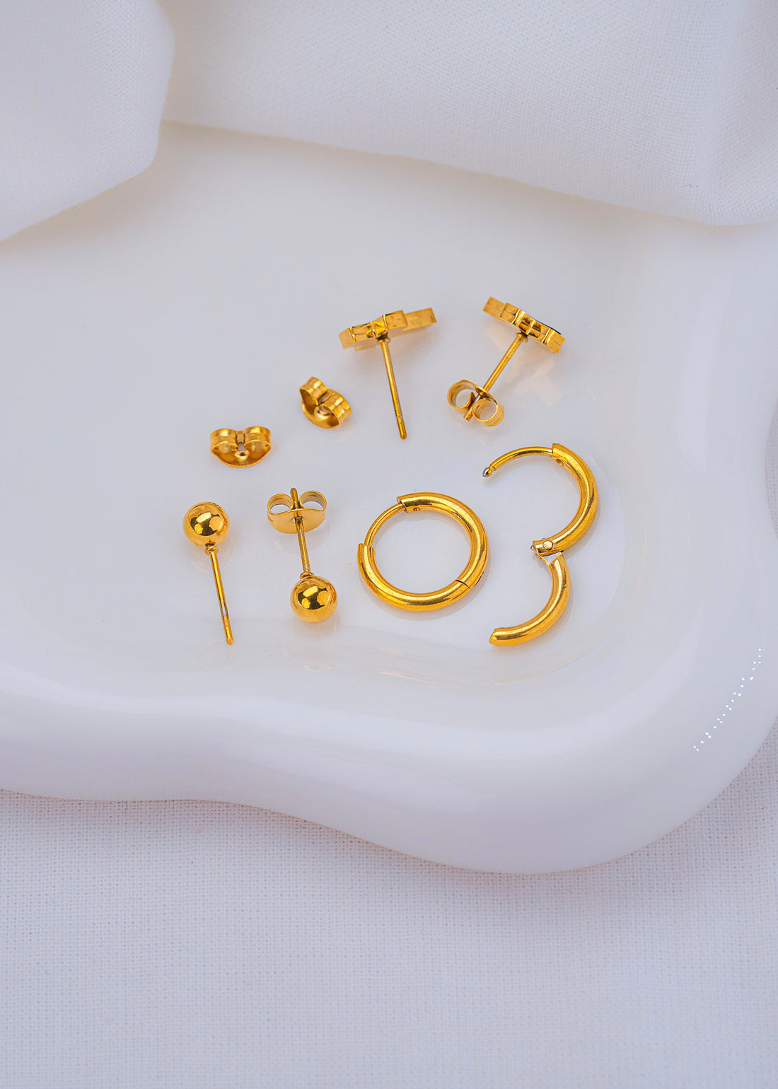 Set Aretes Cruces Candongas