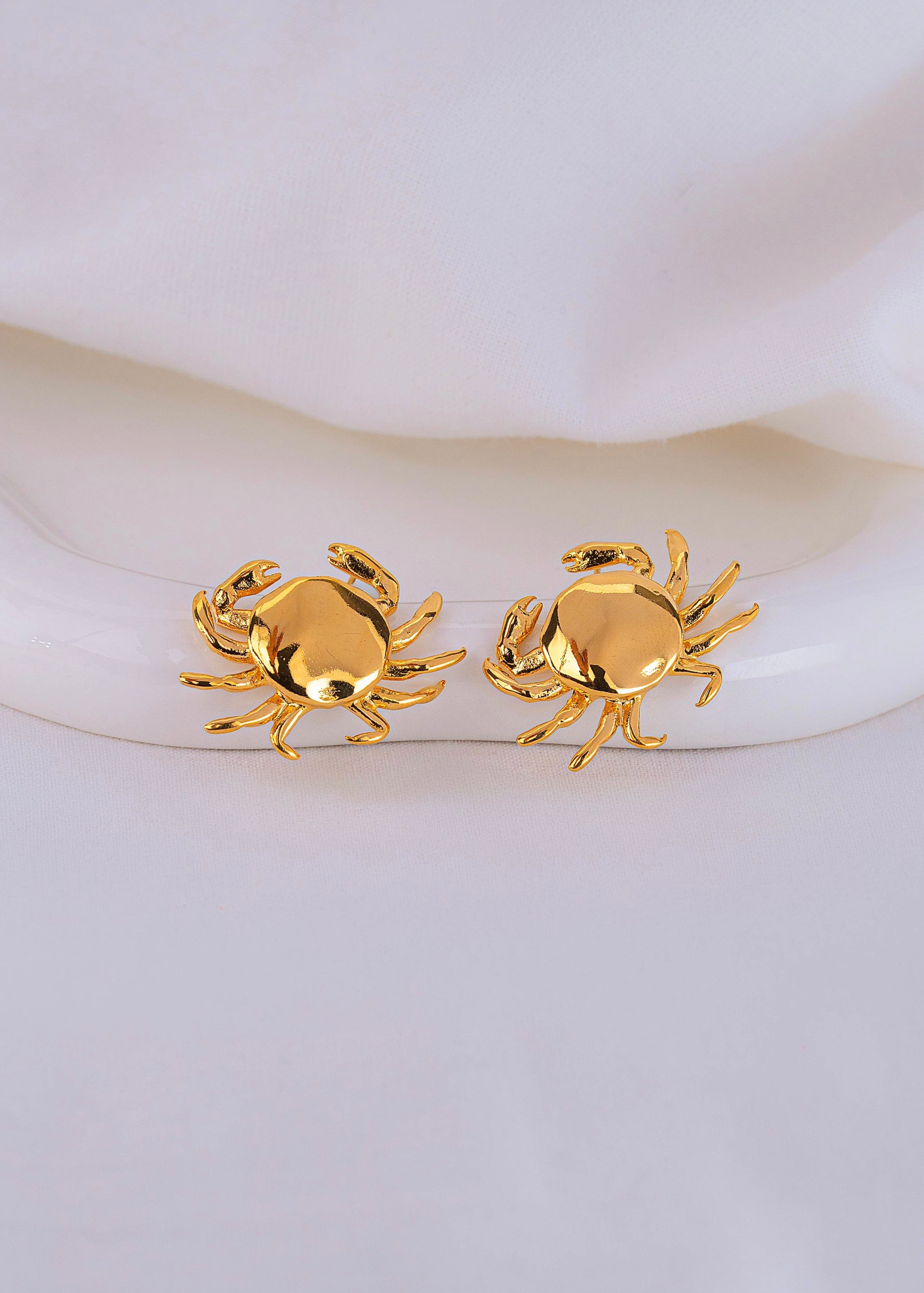 Aretes Cangrejos Dorados