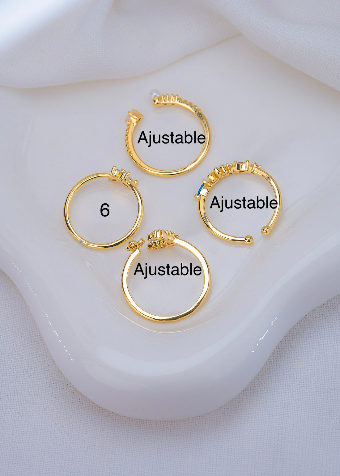 Set X 4 Anillos Serenia