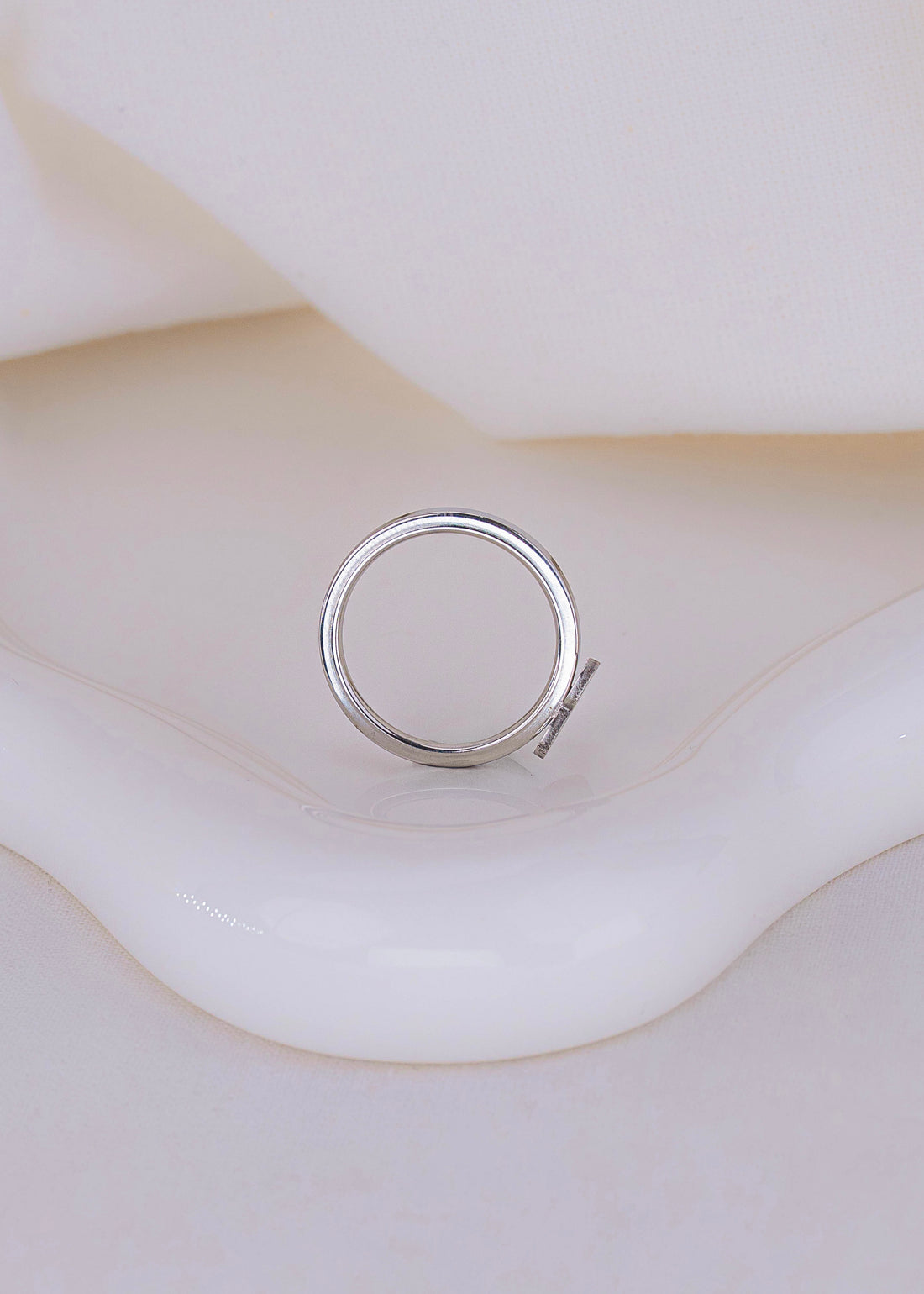 Anillo Corazón Plateado Talla 7