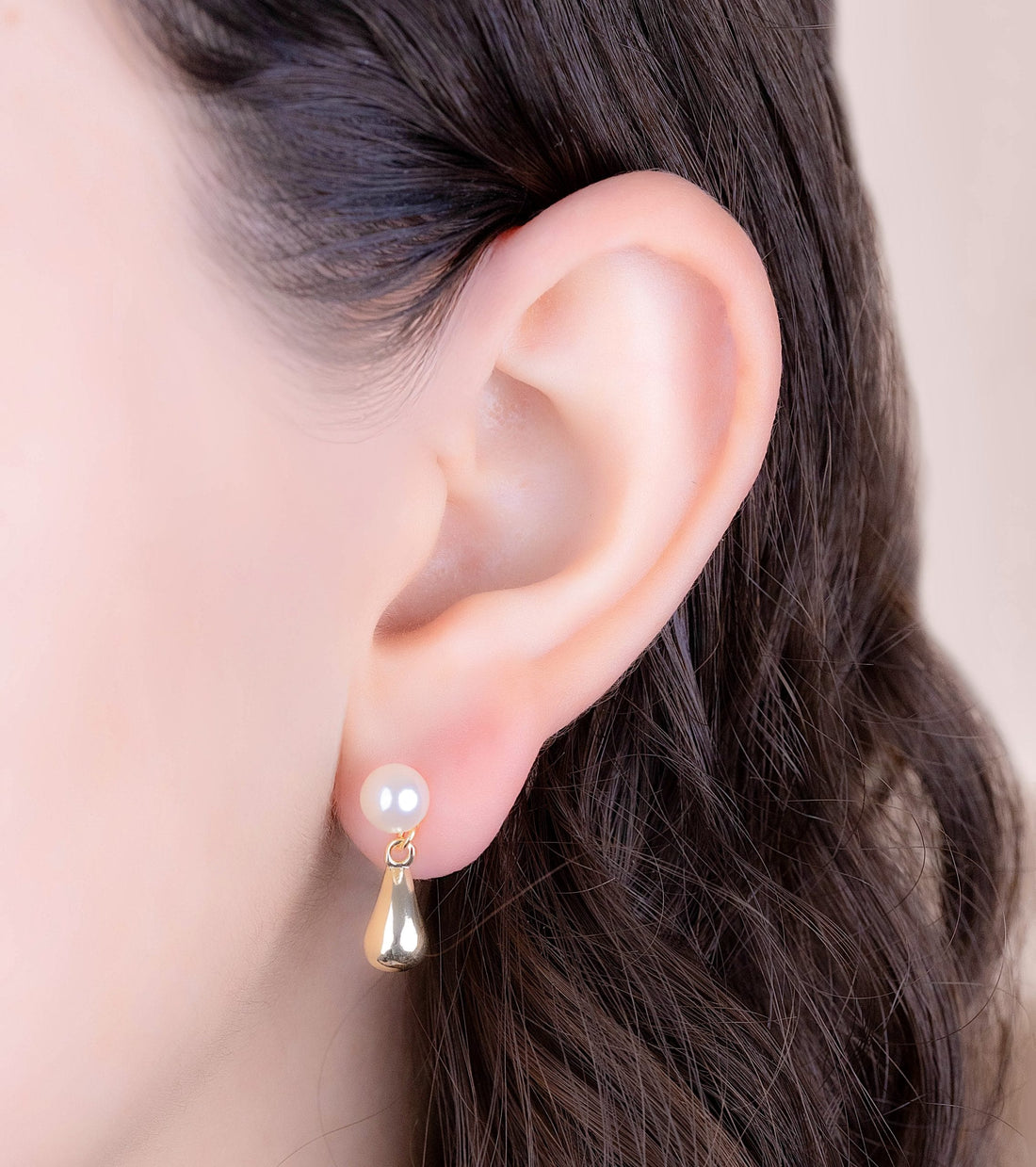 Aretes Gota Perla Ref: B829