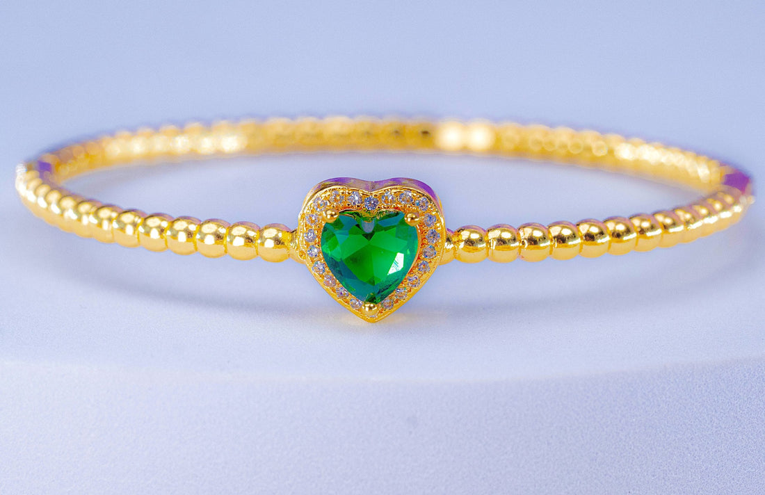 Brazalete Corazón Esmeralda Ref: I114