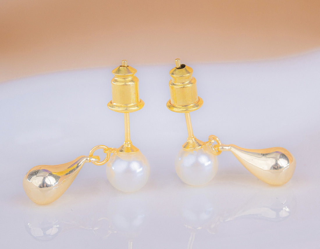 Aretes Gota Perla Ref: B829