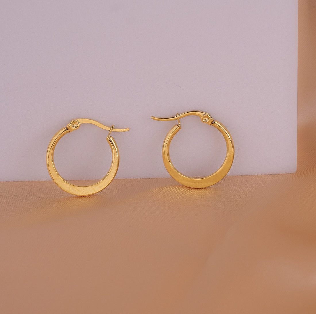 Candongas 20 mm Planas Doradas Ref:B368