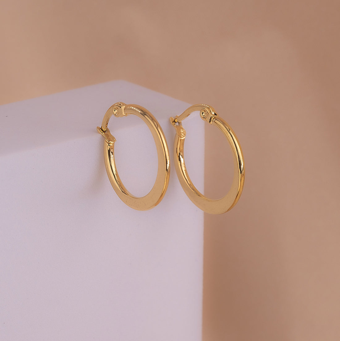 Candongas 20 mm Planas Doradas Ref:B368