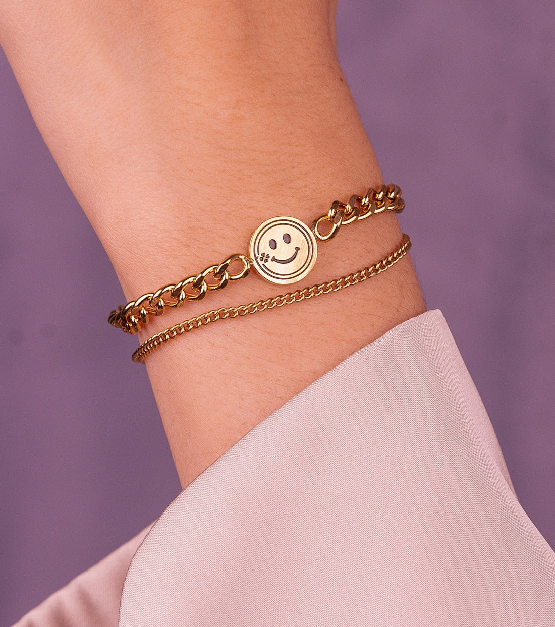 Pulsera Happy Dorada Ref: I1048