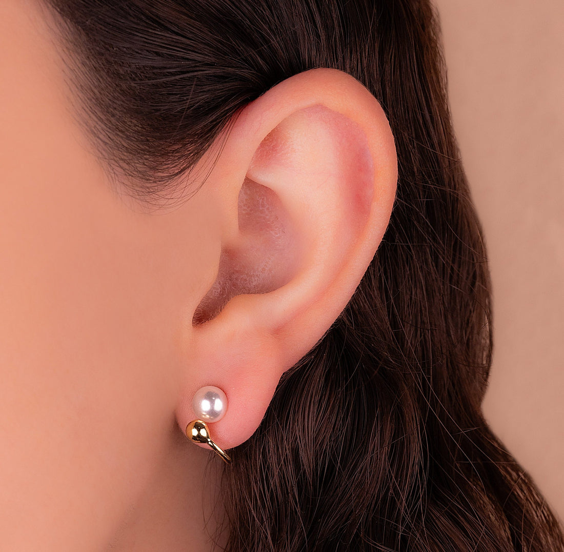 Aretes Perla Órbita Ref: B556