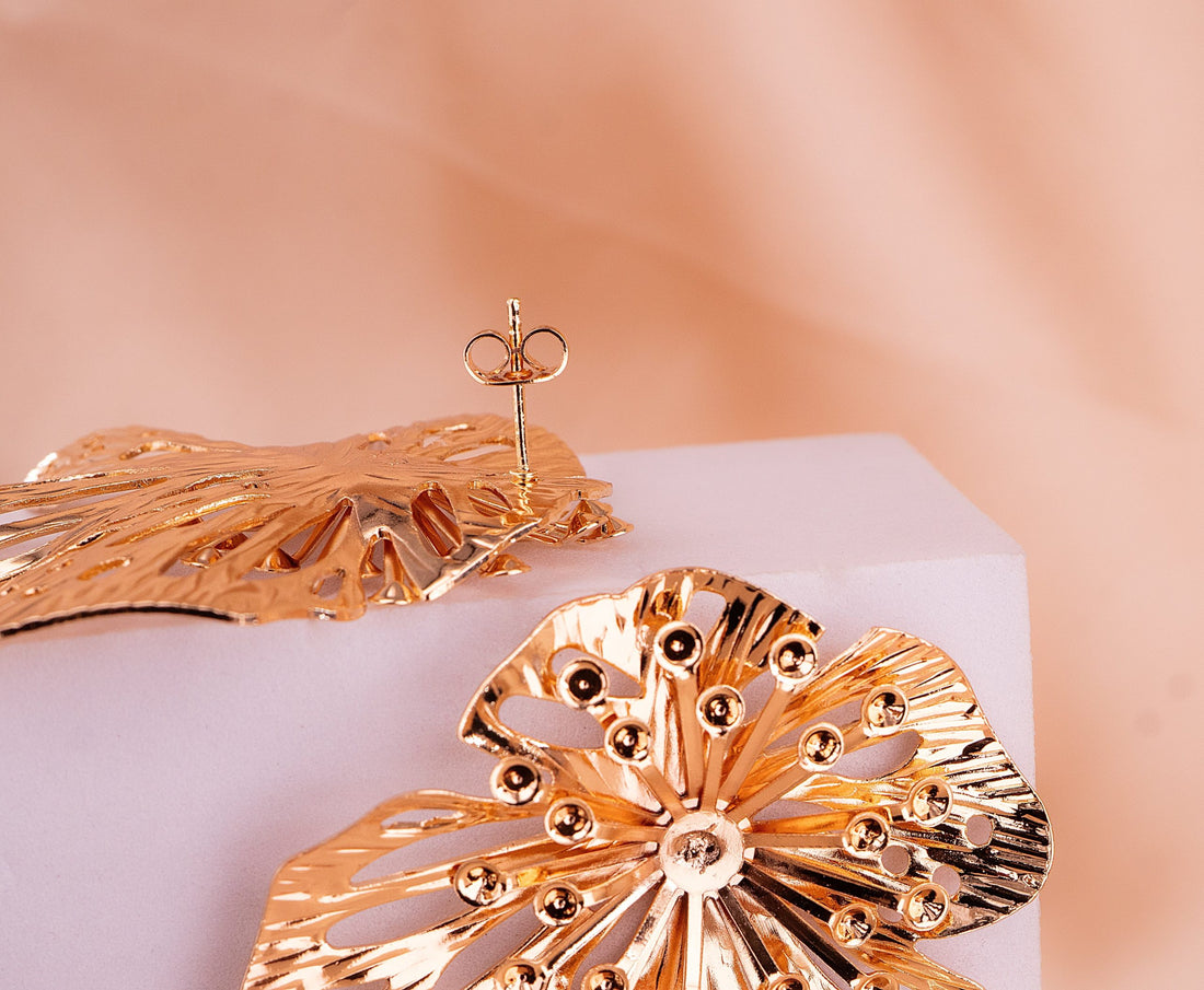 Aretes Florencia Dorados Ref: B1426