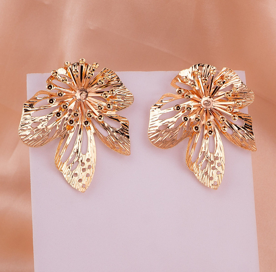 Aretes Florencia Dorados Ref: B1426