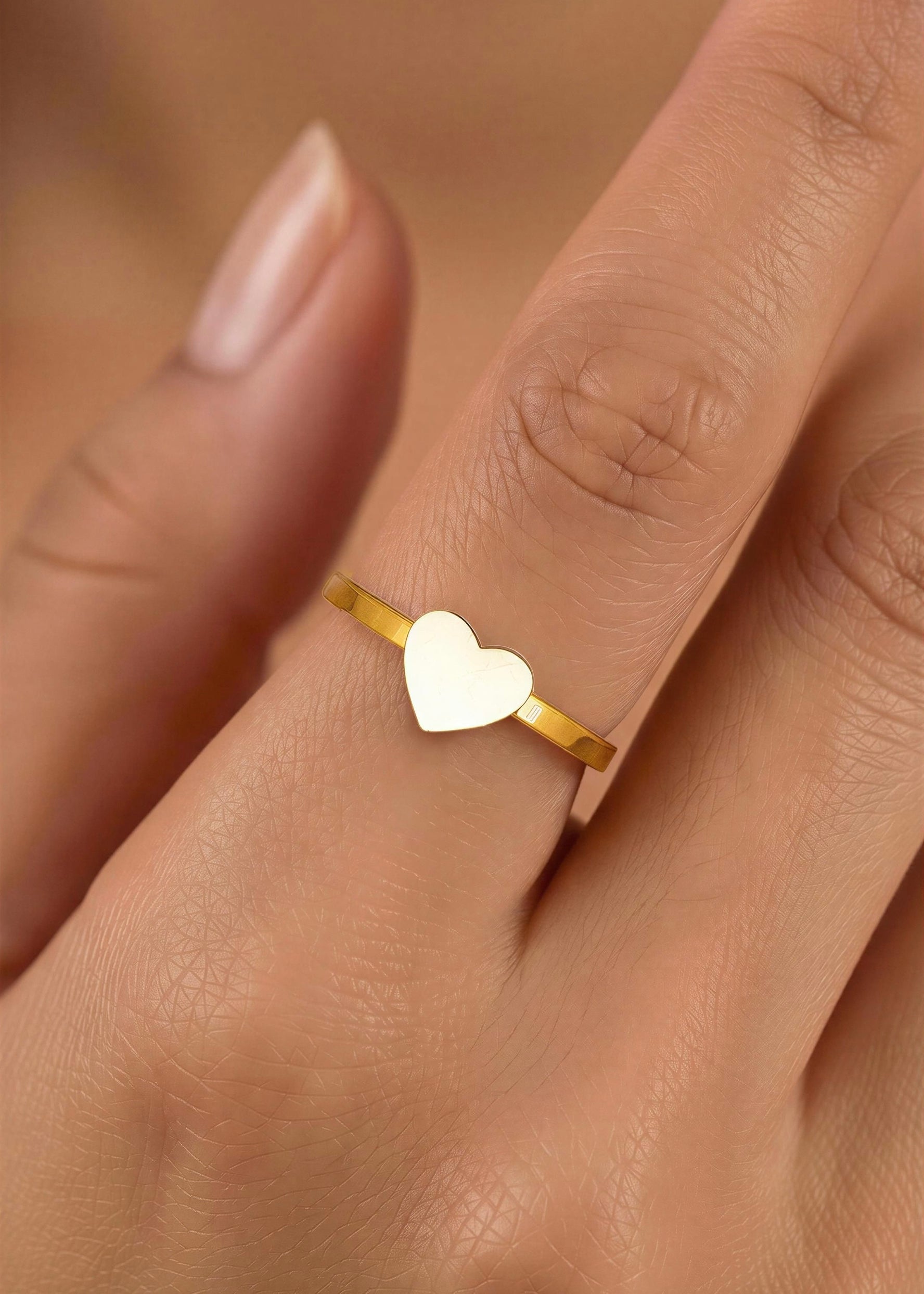 Anillo Corazón Dorado