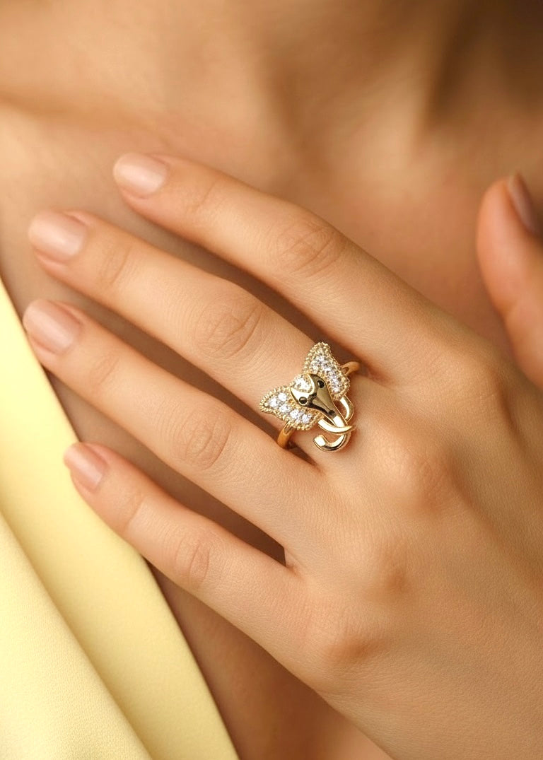 Anillo Elefante Dorado