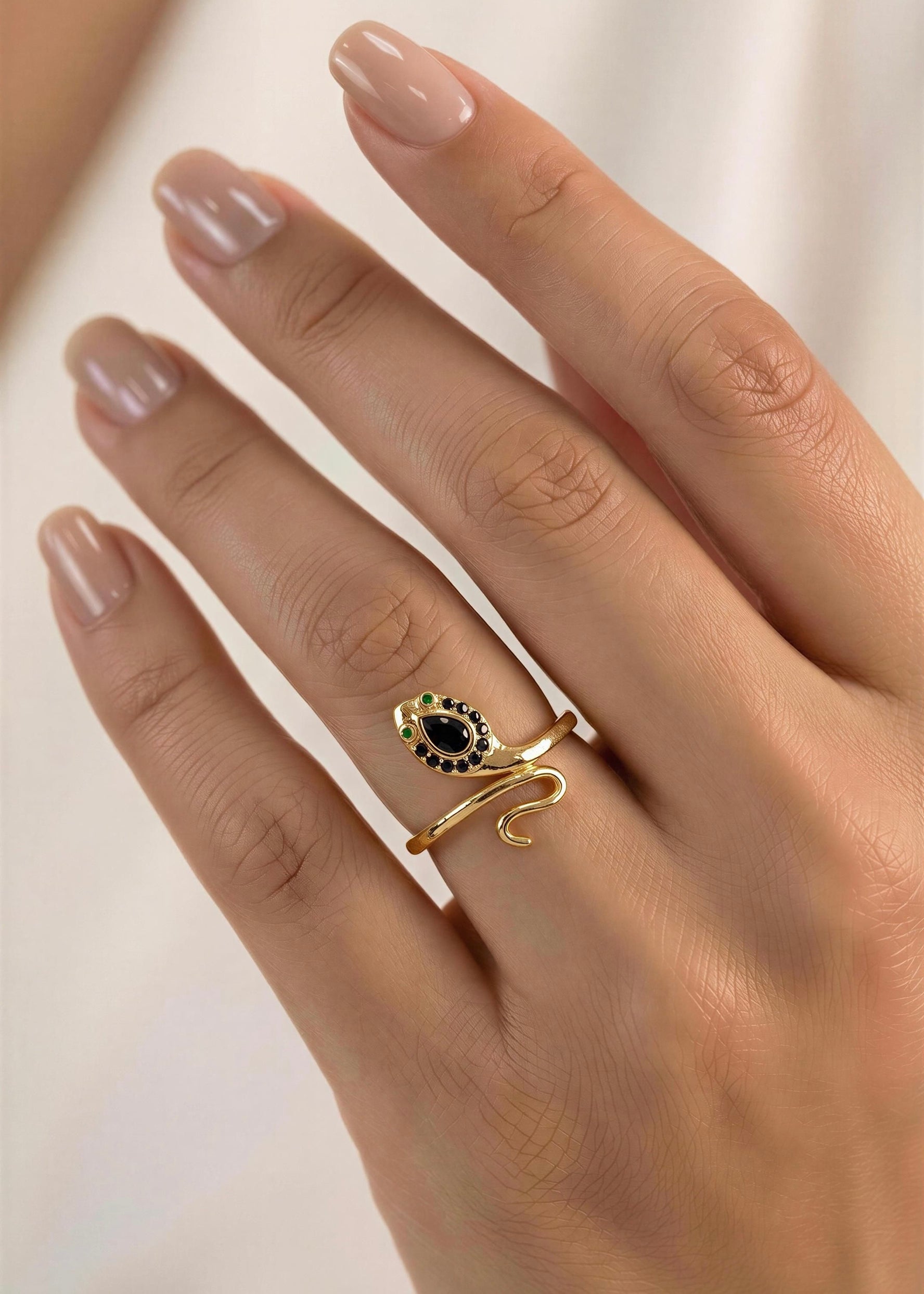 Anillo Serpiente Negra